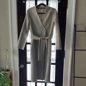 OAK + FORT Gray wool blend Coat